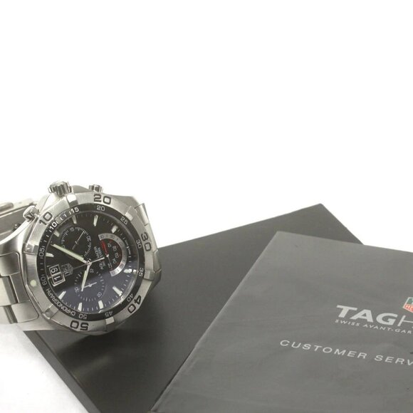 TAG HEUER Aqua racer CAF101A Big date black Dial Quartz Men's Watch_860945 - Picture 7 of 12